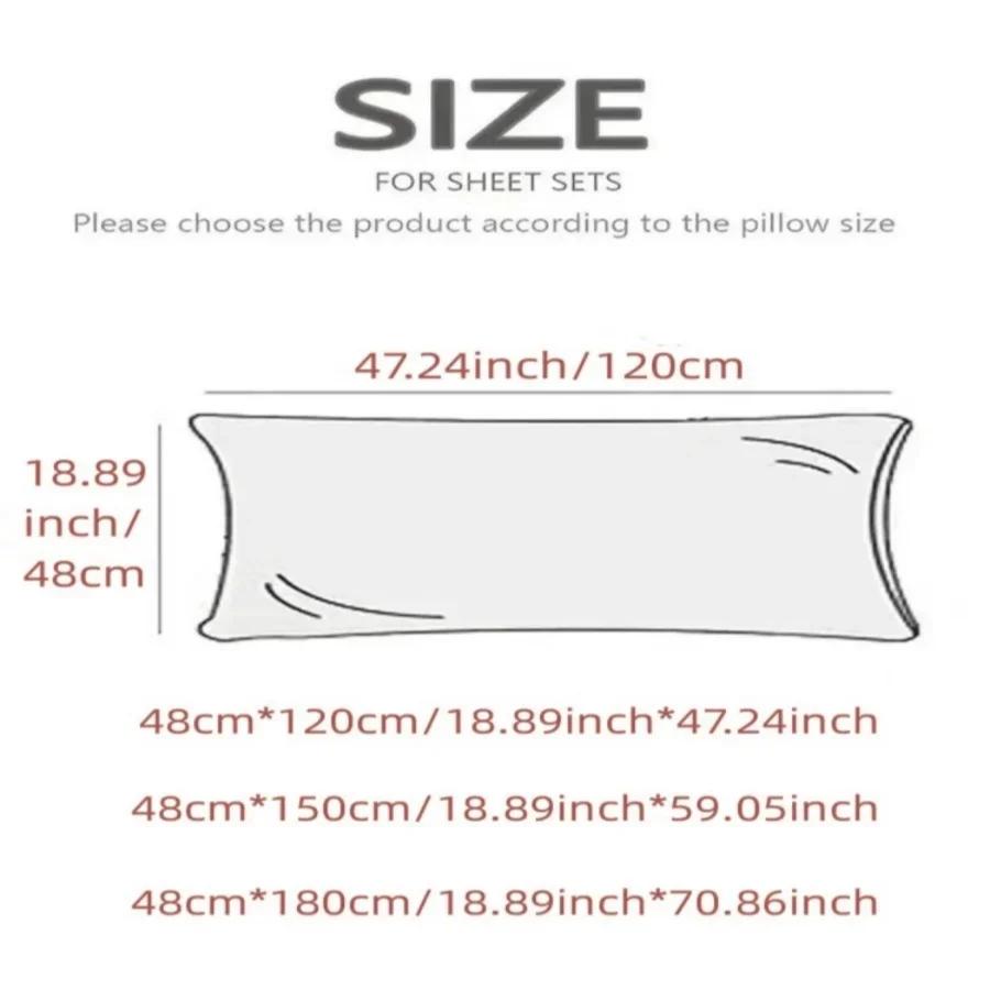 Long Pillowcase for Home Body Pillowcase  1.2m1.5m1.8m(no Core)