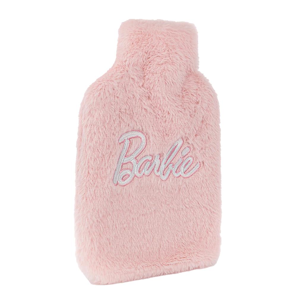 Barbie Womens/Ladies Appliqué Logo Hot Water Bottle Cover Set