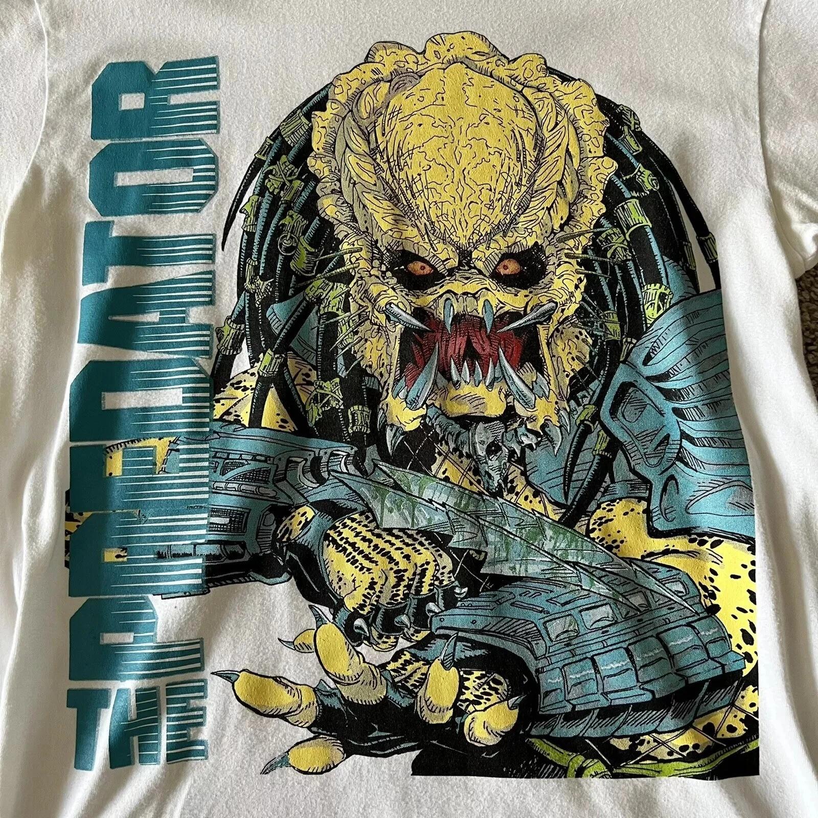VTG Predator Movie Boot Comic White Cotton S to 5XL Tee Shirt SN617 S