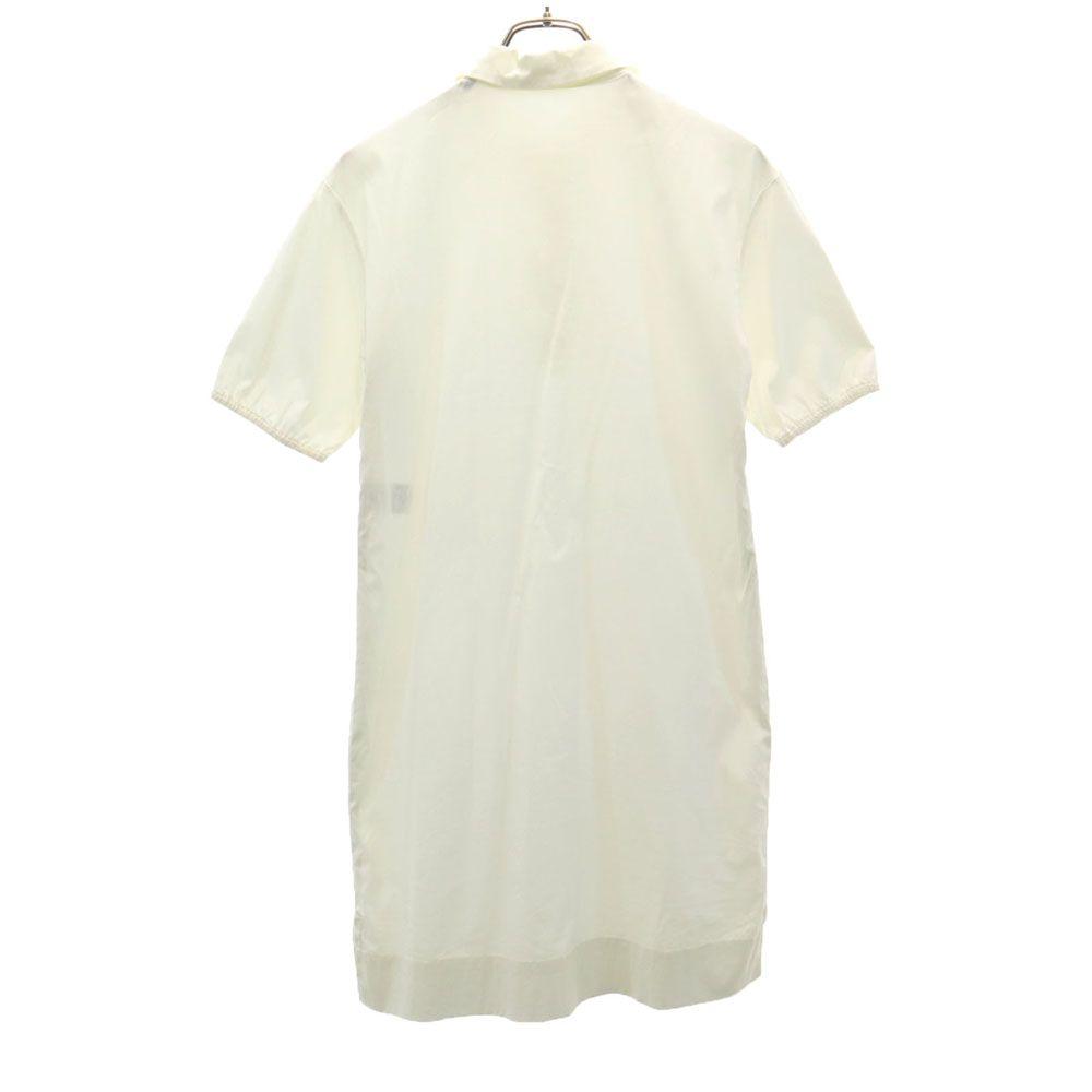 Jil Sander Navy Made In Italy Short Sleeve Shirt Dress 34 White NAVY Women Used