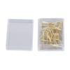 100Pcs Paper Clips Gold Cute Unique Shape Electroplating Process Lightweight Portable Metal
