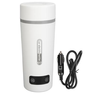 Car Heating Cup Leakage Proof 4 Temp Adjustable 350ml Portable Stainless Steel Electric Travel Kettl