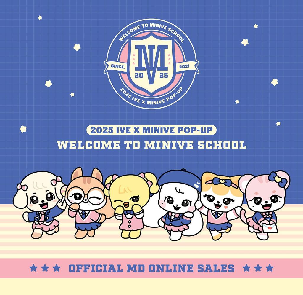 (SCHOOL PLUSH KEYRING) IVE X MINIVE [WELCOME TO MINIVE SCHOOL] Pop-Up MD