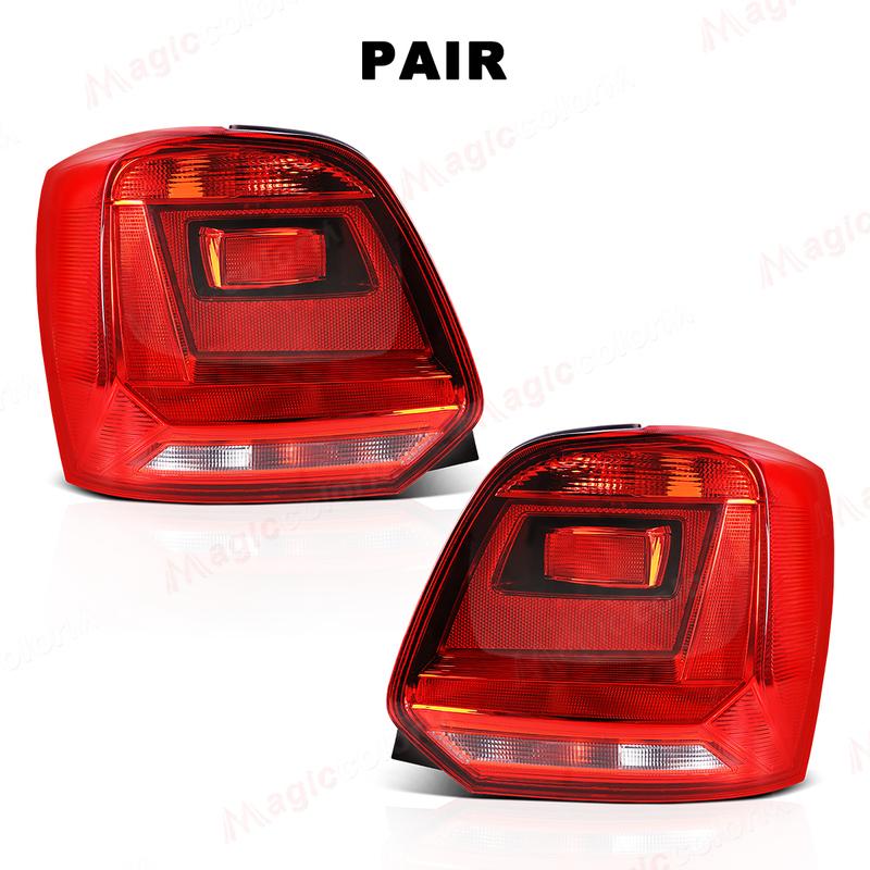 Right/ Left Tail Light For VW Polo 6C Hatchback 2014 2015 2016 2017 Reversing Brake Light Warning Stop Lamp Without Bulb