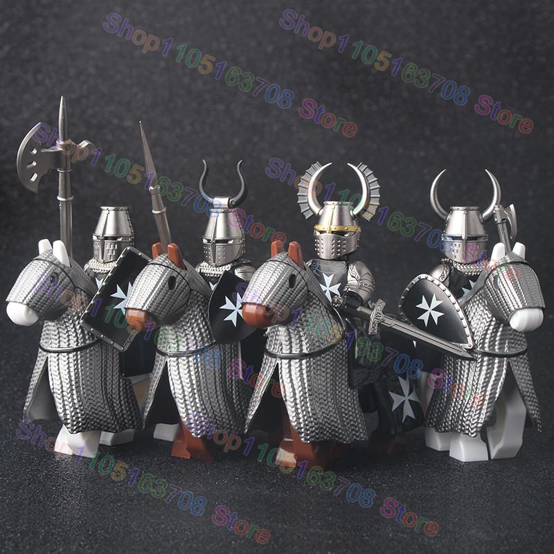 Linyi Toy Unisex High-Quality Moc High-Quality Medieval Army Style High-Quality Crusader High-Quality Knight High-Quality Building High-Quality Blocks High-Quality