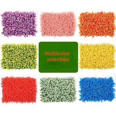 Simulato colore della parete vegetale eucalipto verde pianta parete falso tappeto erboso sfondo in plastica parete fiore decorazione della parete prato artificiale