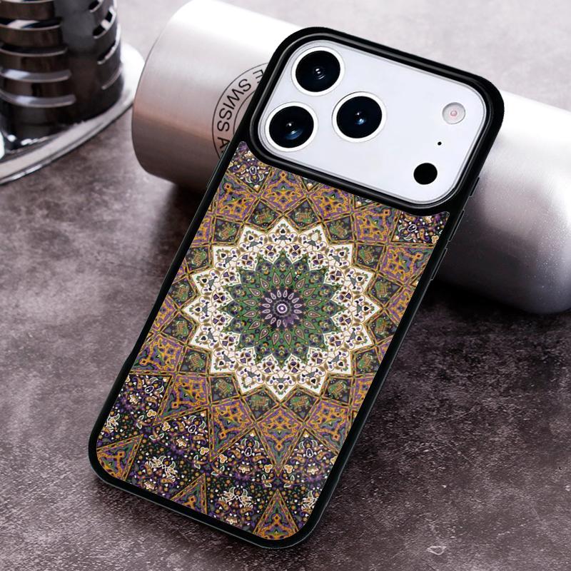 

Indian Mandala Pattern Phone Case for iPhone 17 16 15 Pro Max Air 14 13 12 11 Plus Shockproof Cover iPhone 13 Pro