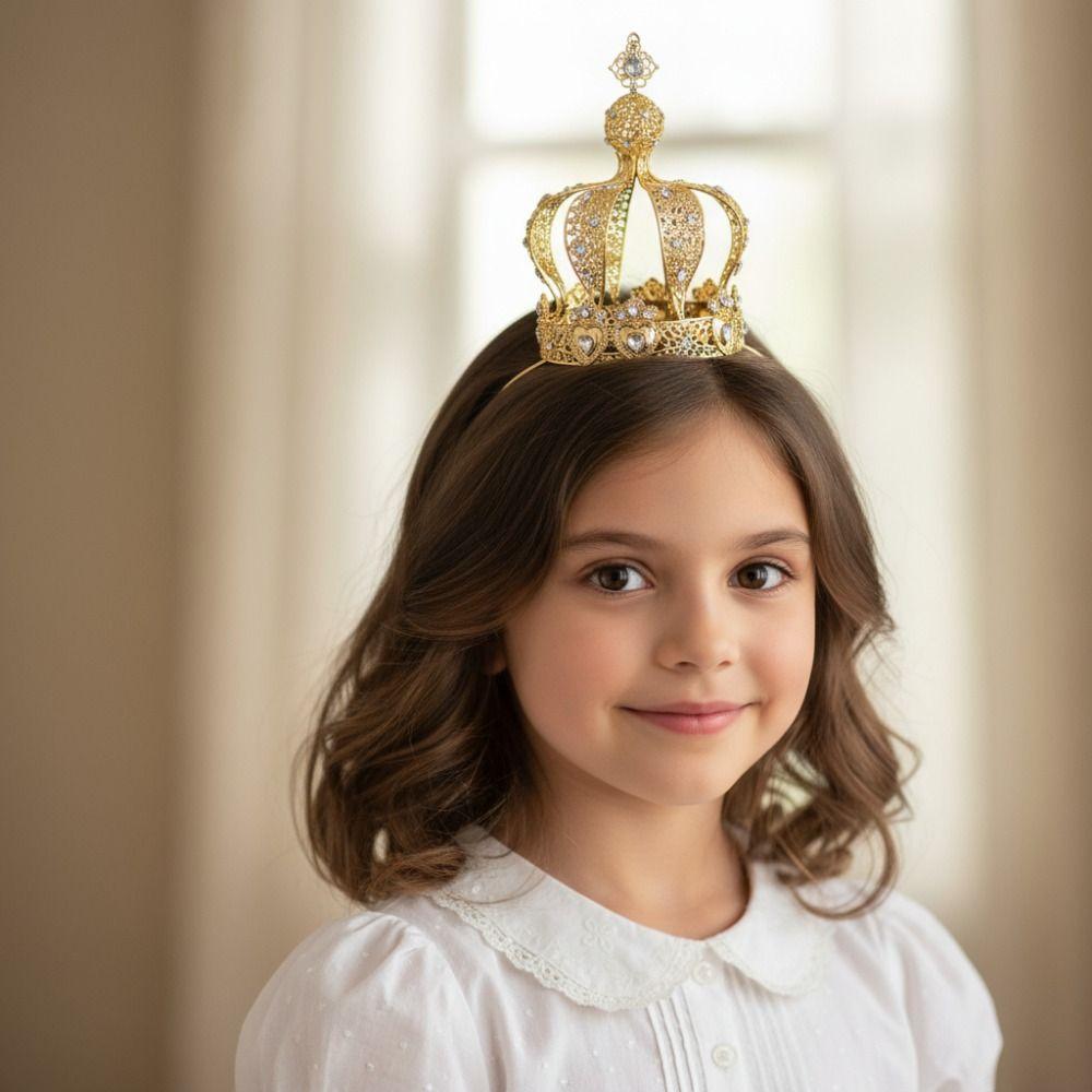 1/2Pcs Baroque Crown Cake Topper Elegant Wedding Tiara Rhinestone Crown  Royal Celebration