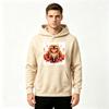 Men's Anime Print Pullover Hoodie, Casual Flame Character Long Sleeve Sweatshirt for Daily Wear