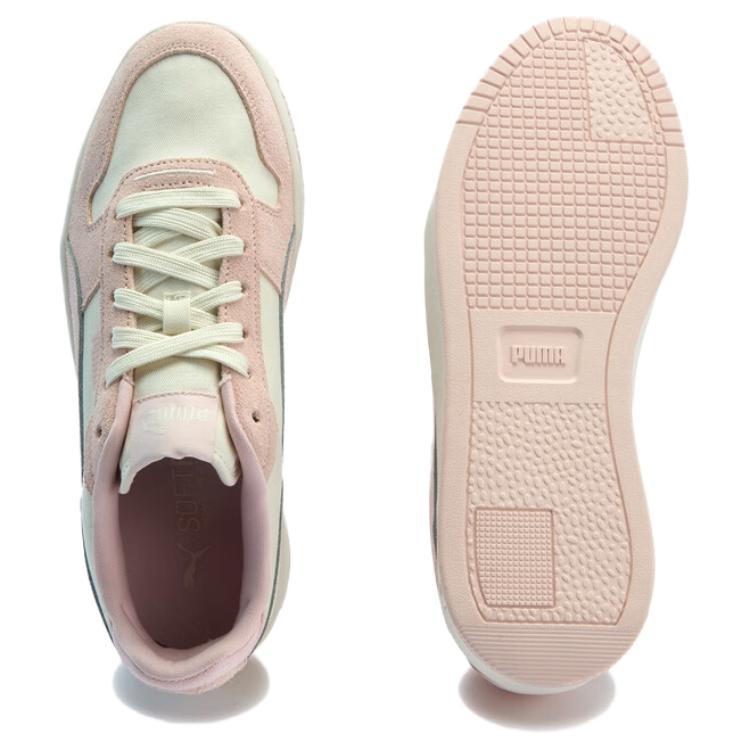 Puma Carina Street Canvas Comfortable Versatile Low-Top Sneakers Women Sneakers White Pink 405812-02
