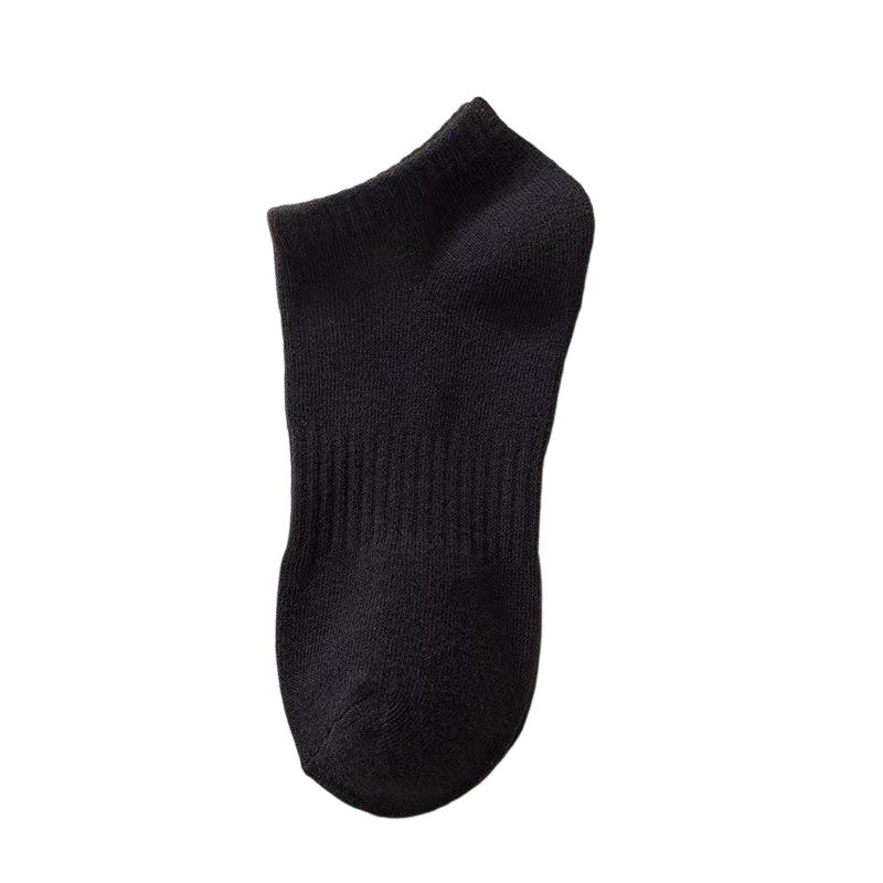 

Fashion Black White Grey Men Boat Socks Japanese Harajuku Comfortable Soft Cotton Socks Summer Sweat-absorbing Male Ankle Sock One Size