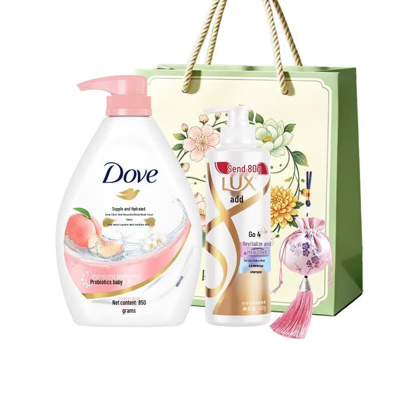 Подарочный набор Dove Питательный гель для душа и шампунь