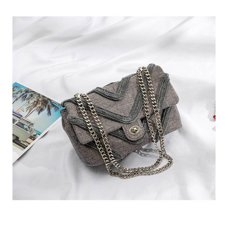 2026 Winter Soft Canvas Chain Shoulder