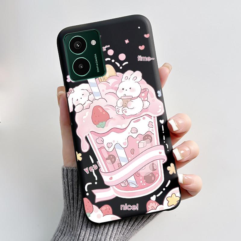 Weiche TPU Hülle für Nokia HMD Pulse Pro Pulse+ Plus Luxuriös Niedlich Liebe Hase Lustig Schwarzes Silikon Schutzhülle Rückseite Handyhülle