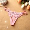 Ladies Sexy Temptation Thong Rhinestone Triangle Panties Beautiful Buttocks Low Waist Luxury Women's Panties T Pants Wholesale 2015