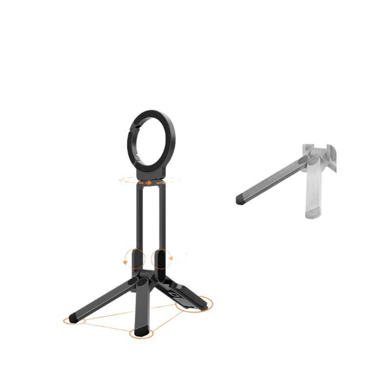 Portable Magnetic Phone Holder & Selfie Tripod Carabiner