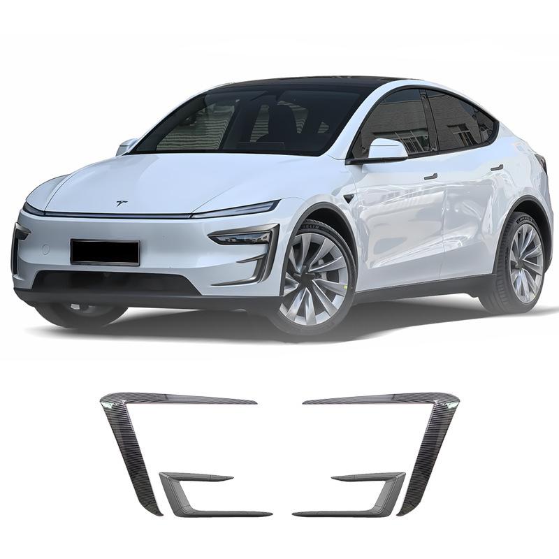 Deflector de vânt pentru bara de protecție față și Spoiler sprânceană far pentru Tesla Model Y Facelift 2025+