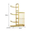 Ball Storage Holder Freestanding Racks for Rackets Badminton Volleyball 58x23.5x86cm