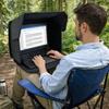 Protiodrazová sluneční clona na notebook Kryt pro soukromí Sklápěcí přenosná clona na obrazovku pro notebooky 11-17 palců Domácí kancelář Venkovní Denní použití