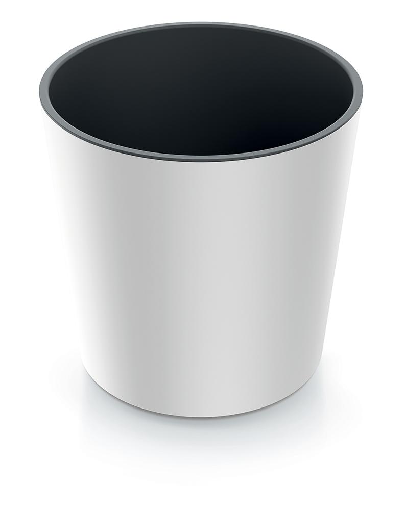 URBI DURO250 low round flowerpot | White