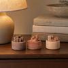 Yangyizhi Holz-Ätherisch-Öl-Diffusor, Buchenholz Aromatherapie Kleiner Runder Diffusor für Zuhause Büros Autos Yogaräume