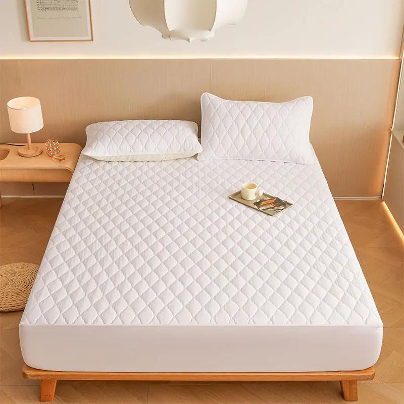 New Waterproof Thicken Mattress Covers Adjustable Fitted Sheets Bed Covers Mattress Pad Protector Sheets For Bed