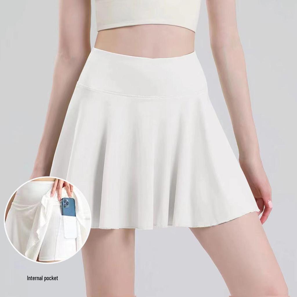 Women's Quick-Dry Pleated Sports Skirt – Tennis, Badminton, Yoga & Running (Anti-Exposure)