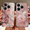 Luxury Matte Silicone Soft Case For Tecno Spark 20 20Pro 20 Pro+ 4G 5G Spark 20C KJ7 KJ6 KJ5 BG7 Capa Flower Loving Heart Cover