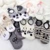 Maus-Fleece für Mädchen und Damen, Schlafsocken, Winterstrumpfwaren, Koreanische Knöchelsocken, Bodensocken