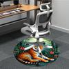 1pc Tiger Floral Chair Carpet for Office, , Non-slip carpet, Very suitable for offices, farmhouses,Outdoor carpet yy251120064