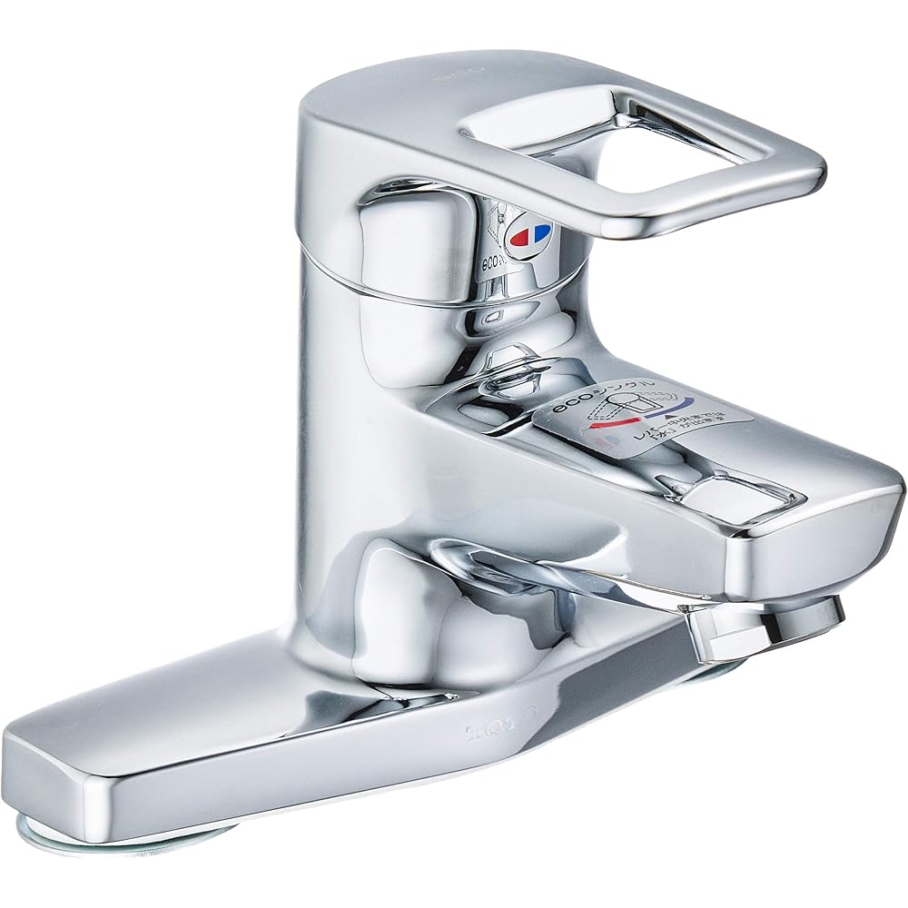 TOTO TLHG30AER Washroom Faucet with Stand, 2 Holes, Eco Single Pop Up (Replacement), Silver, 27.5...