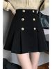 2025 New High-Waisted A-Line Wool Skirt - Thickened & Slimming Pleated Winter Edition