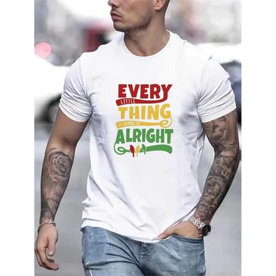 Every Little Thing Alright T-Shirt,Soft Breathable & Fade-Resistant, Classic Fit for Daily Casual Wear