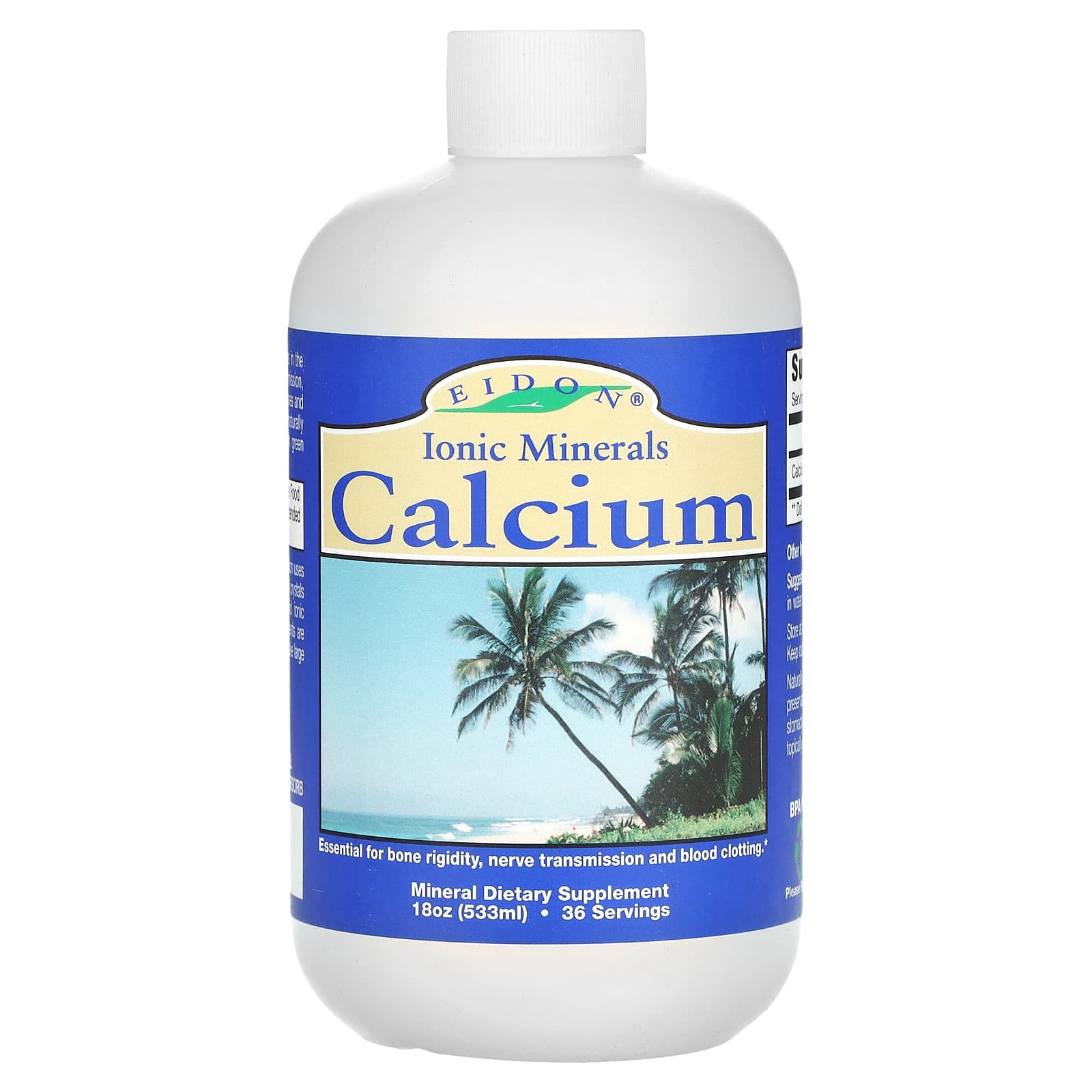 

Eidon Ionic Minerals, Ionic Minerals, Calcium, 10 mg, 18 oz (533 ml)