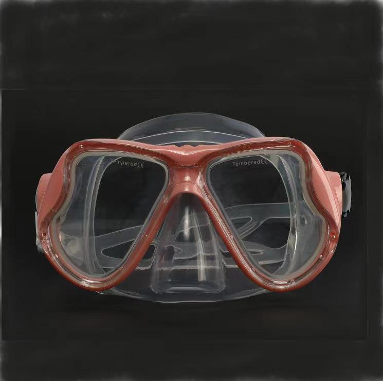 1900 Adult Snorkel Mask with Tempered Glass and Myopia-Compatible HD Anti-Fog Lens