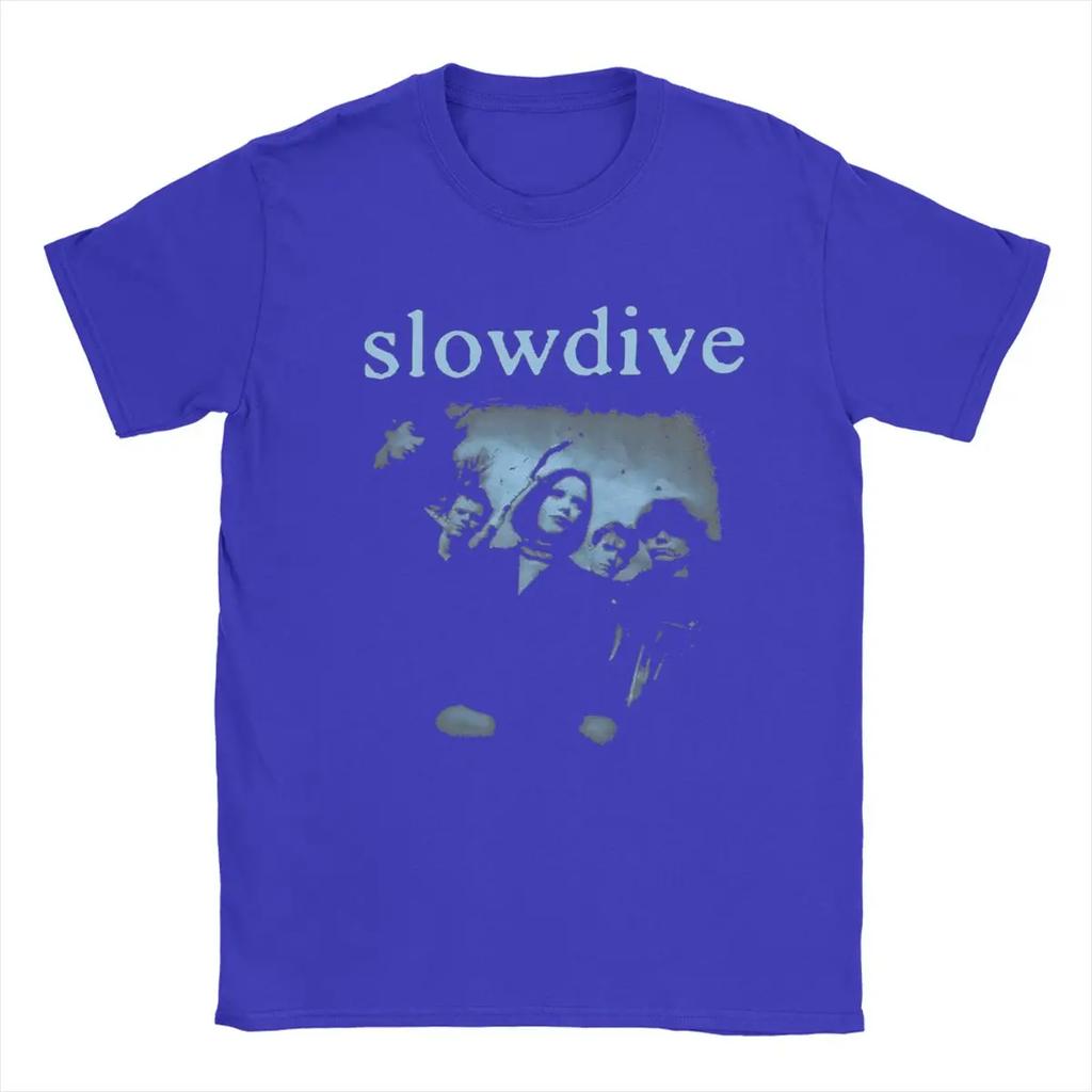 Slowdive Herren T-Shirt Neuheit T-Shirts Kurzarm Rundhals T-Shirts Reine Baumwolle Sommerkleidung
