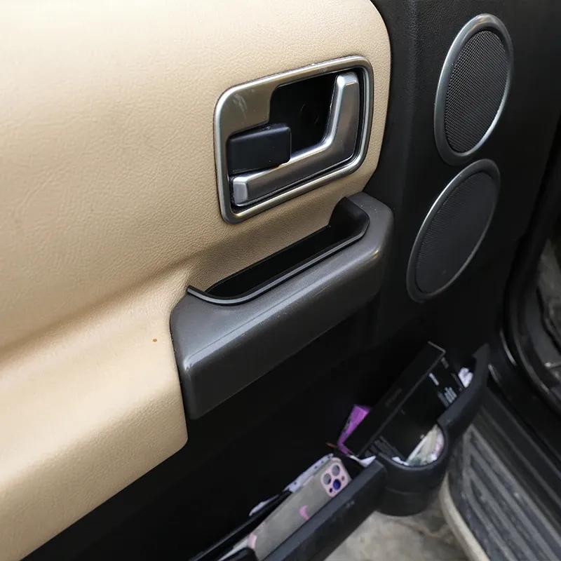 2PCS ABS Car Door Storage Box Phone Tray For Land Rover Discovery 3 LR3 2004-2009 Multipurpose Tidy Container Accessories