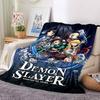 1pc Demon Slayer Soft & Warm Flannel Blanket, Multi-Purpose Throw Blanket for Couch, Sofa, Office, Bed, Camping, Travel