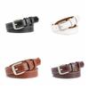 Trouser Decoration Leather Belt Square Buckle Pin Buckle Belt Fashion Women's Belt  Jeans Wear