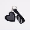 Simple Comb Mirror Keychain Mini Heart Car Keyring Creative Keychain Pendant  Gift