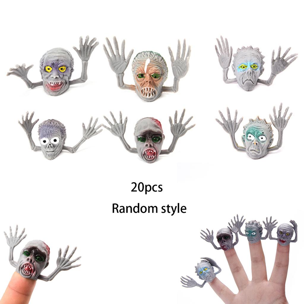 6 Halloween Ghost Finger Covers, Trick Party Mini Toys, Fashionable And Funny Entertainment Interactive Toys.