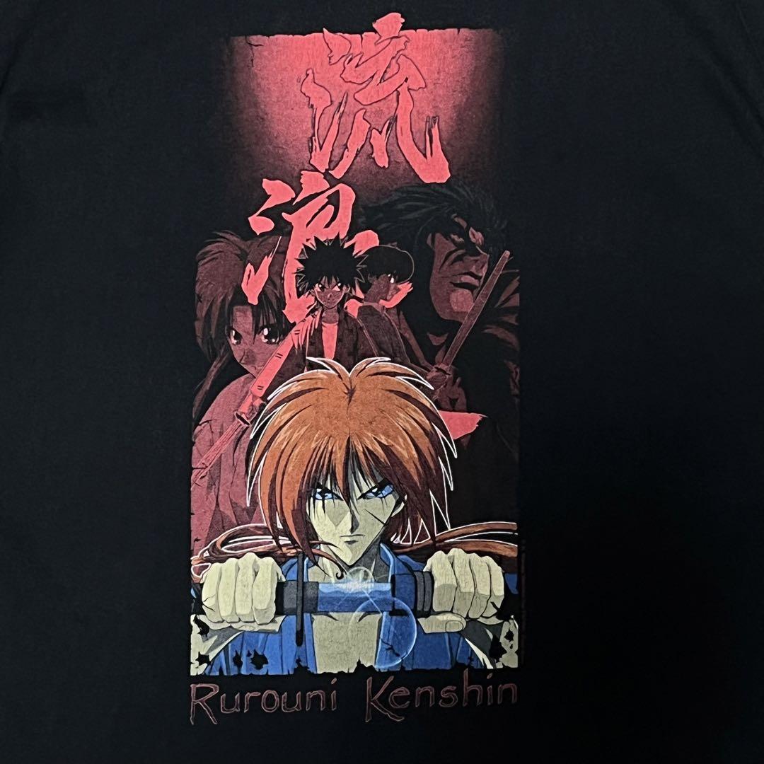 

[Б/У] 00-е Rurouni Kenshin ODM Аниме Футболка Кино Футболка