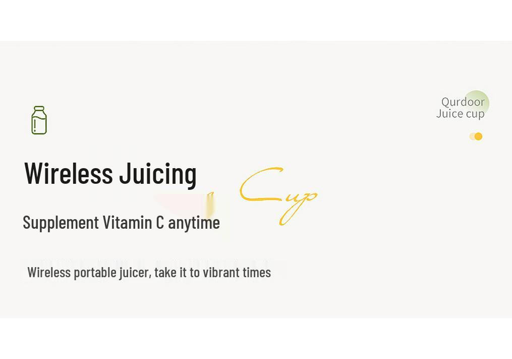 Portable Multifunctional Wireless Mini Juicer Cup