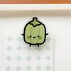 10Pcs Cute Cartoon Vegetable Acrylic Memo Clips Double Sided Paper Clamp Student Stationery Gift