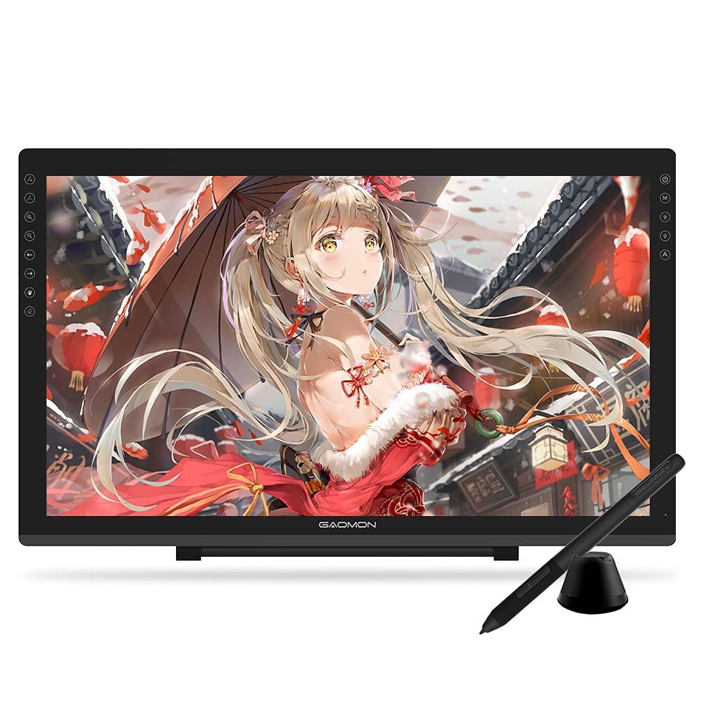 GAOMON LCD Tablet PD2200 Zoll NTSC IPS Panel Vollständige Laminierung LCD Tablet Neigungserkennung 8192 Stiftdruckstufen Kein Aufladestift Illustrationsdesign