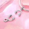 925 Silver Game Music Headphones Series Charms Fit 4MM hole diameter Beads Bracelet for Women Jewelry gift making