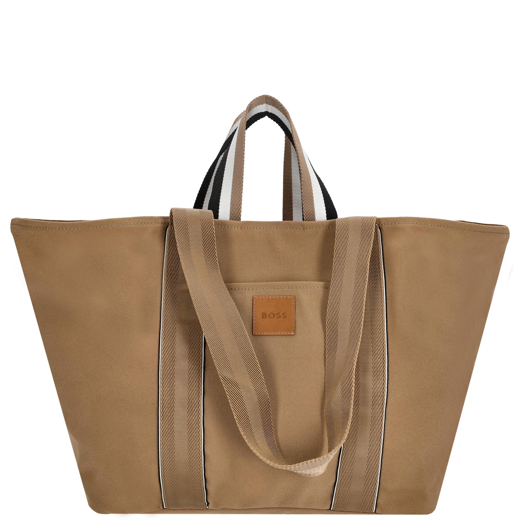 

Logo Patch Canvas Tote ONESIZE Beige [BOSS] Women s бежевий
