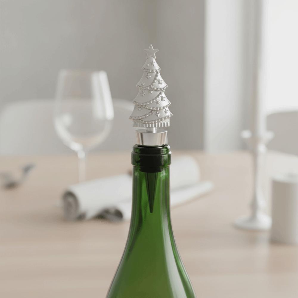 Deer Snowflake Tree Shape Christmas Wine Stopper Zinc Alloy Gold/Silver Wine Bottle Sealer Sealed Decorative Wine Cork