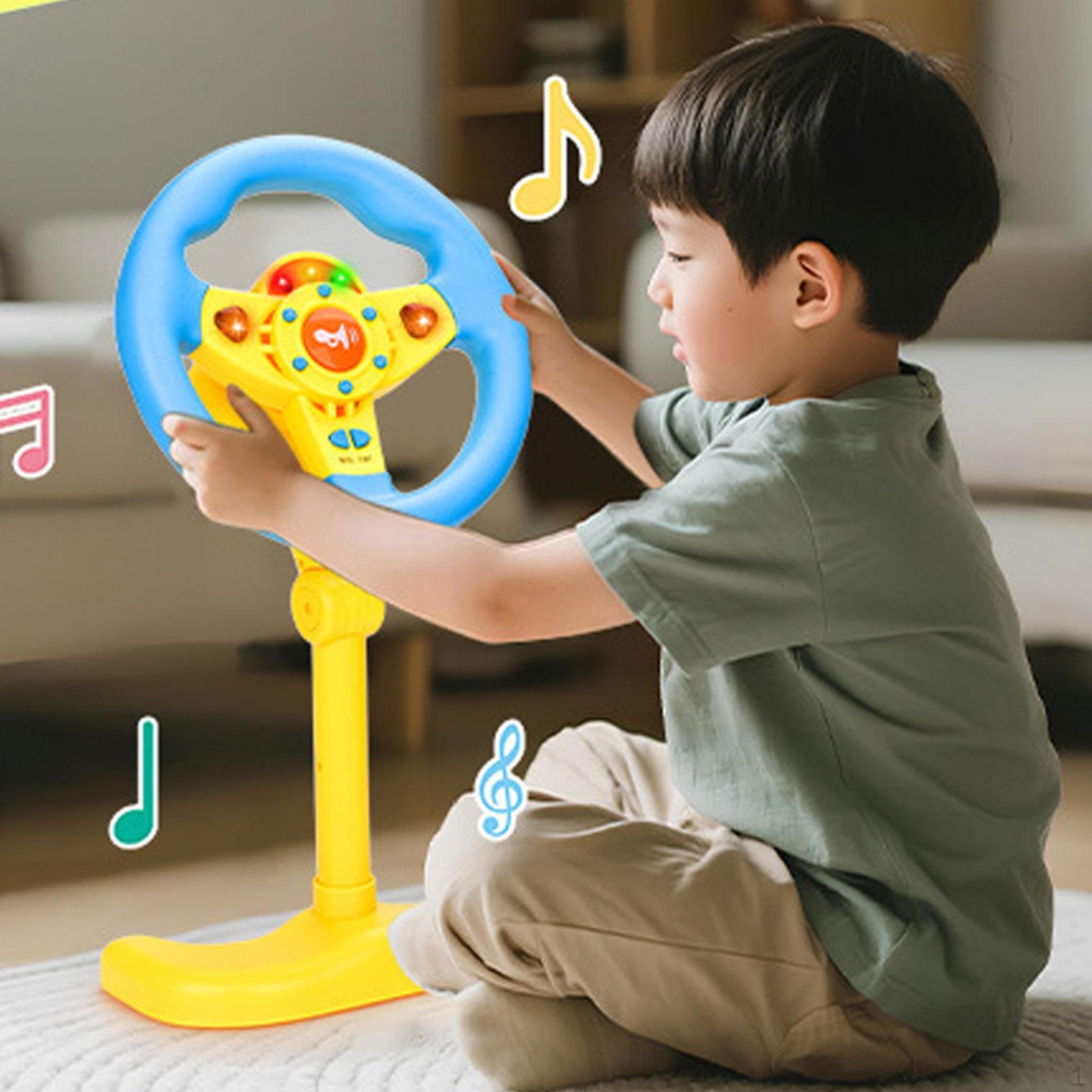 

Дитяче Кермо Електричні Іграшки Звукові Багатофункціональна Інтерактивна Іграшка для Водіння жовтий