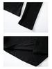 Cotton Cocoon Off-Shoulder Half-High Neck Slim Long-Sleeve Top for Women - 2026 Spring/Autumn Collection